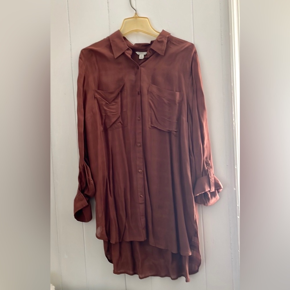 ❤️‍🔥 2/$15 Chocolate button up dress shirt